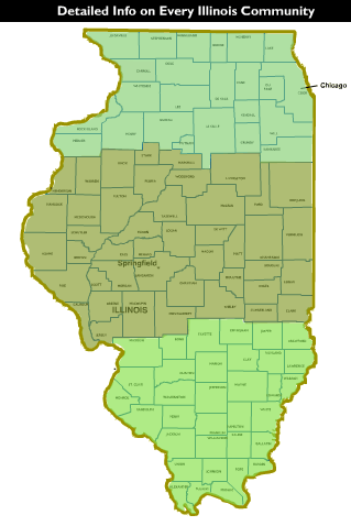 Click on a county to get a list of Communities in that county we have profiles for, click on a community from that list to obtain information